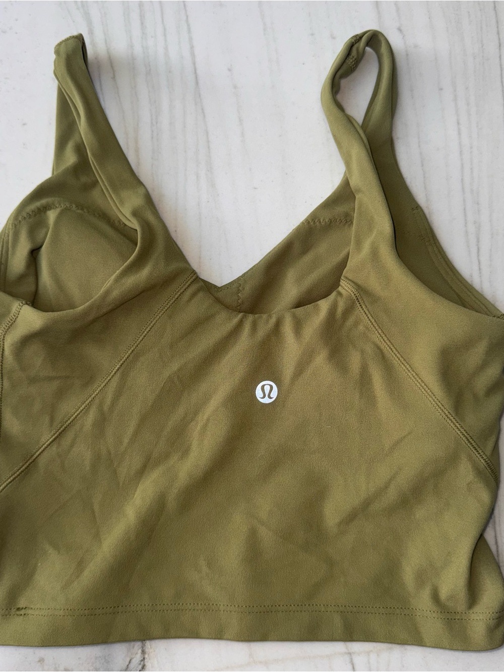 lululemon athletica Olive Sports Bra with Supportive Straps